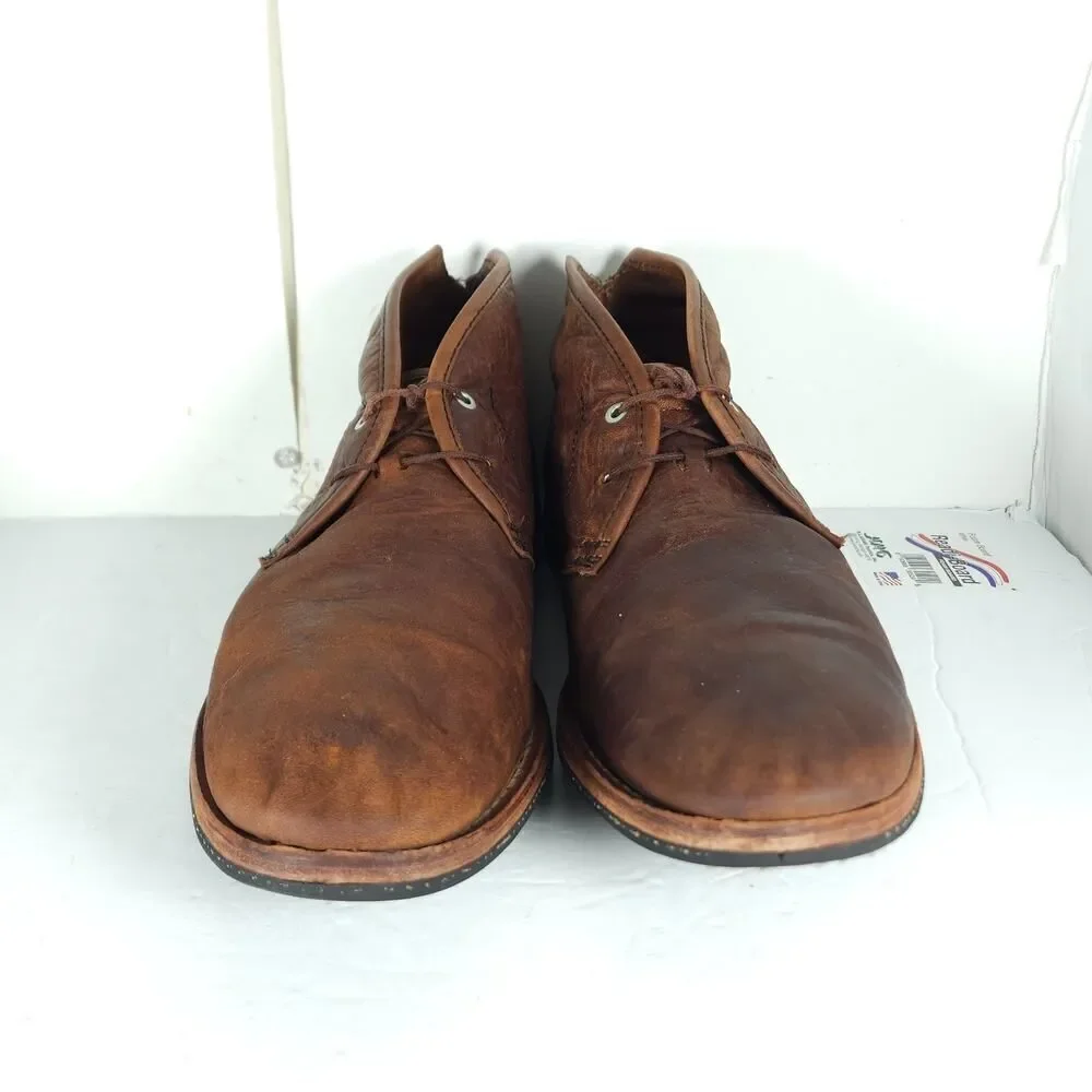Timberland Boot Co. Men's Wodehouse US10 Brown Leather LaceUp Chukka Ankle Boots